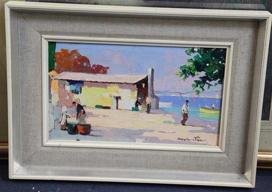 Cecil Rochfort DOyly John (1906-1993) St Maxime, South of France 9 x 15in.